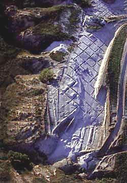 An aerial view